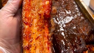 达拉斯市CattleackBBQ的烤牛胸肉 腌制的太恰到好处了