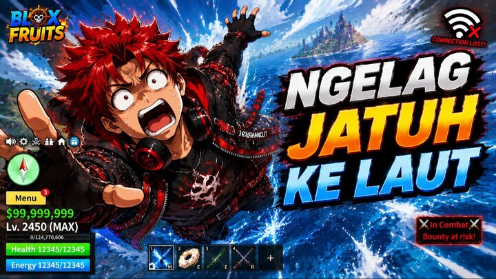 Ngelag Parah Pas Lagi Farming di Blox Fruit - Kocak Banget!