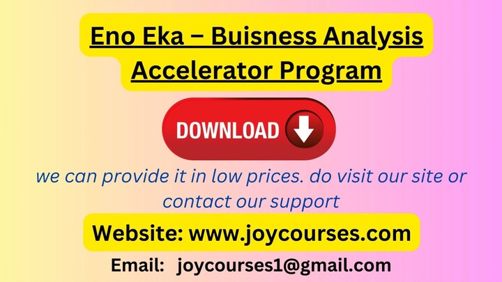 Eno Eka – Buisness Analysis Accelerator Program