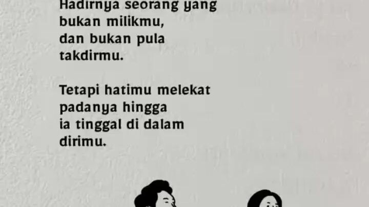 dia hanya sekedar singgah