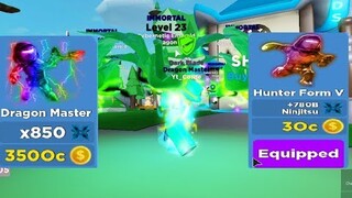 ⚔️NinjaLegends⚔️ Update Getting Dragon Master Class IN (ROBLOX)