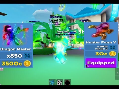 ⚔️NinjaLegends⚔️ Update Getting Dragon Master Class IN (ROBLOX)