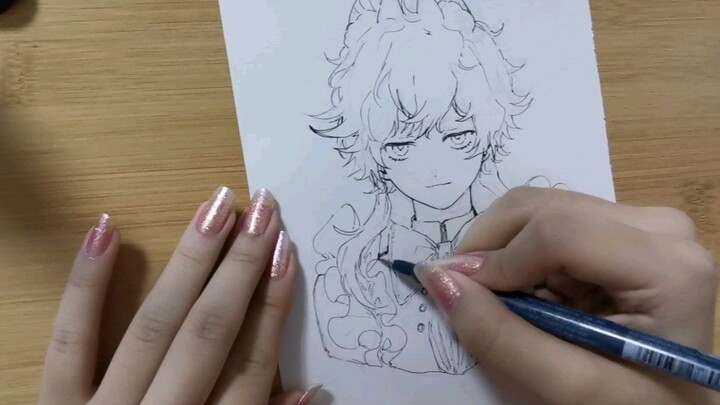 【Hand-painted】...I can still draw...