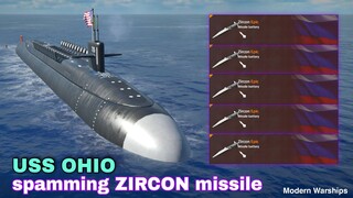 Modern Warships: USS OHIO in Action. online match gameplay.