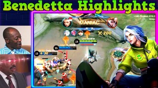 BENEDETTA MONTAGE #1 | BEST MOMENTS | GAME HIGHLIGHTS | MOBILE LEGENDS : BANG BANG