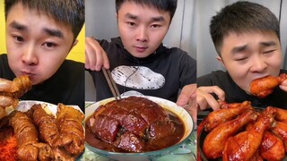 อาหารอันโอชะ ตอนหนุ่มตี๋กินน้องไก่ท้อดเเละไส้หมูพะโล้โซวASMR.EP57