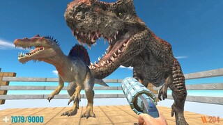 Battle With 17 Dinosaurs. Animal Revolt Battle Simulator