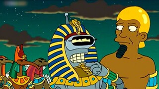 The robot becomes the Pharaoh, not only taking human life lightly, but also treating friends like ca