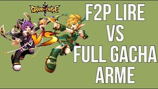 GRAND CHASE CLASSIC - F2P LIRE VS FULL GACHA ARME