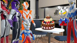 Toy Video: Rosso and Ultraman Blue invite the monster to give Ultraman a birthday surprise