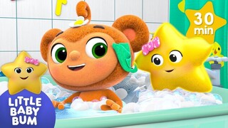 Head Shoulders Knees and Toes Bath Song ⭐ 30 min of Nursery Rhymes