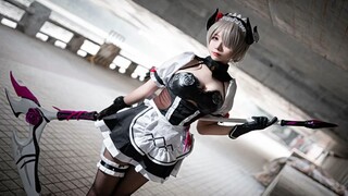 "Honkai Impact 3" Rita Dark Rose super restore COSpaly! Domestic first-line COSER! Perfect interpretation! Miss is so beautiful!