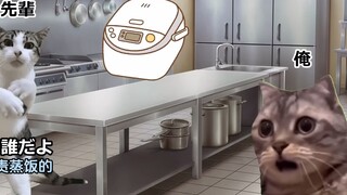 【熟/猫meme】在牛丼屋打工忘了蒸饭导致停业的一天
