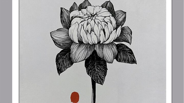 As long as you can draw these three circles, this painting is already more than halfway done.