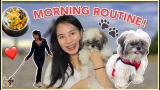 MORNING ROUTINE WITH MY 11 MONTHS SHIH TZU | PAANO MAGLINIS NG TENGA NG MGA ASO