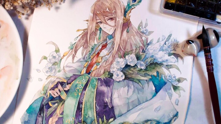 [Hand-Drawn Watercolor] Do You Want a Buddha Like This?