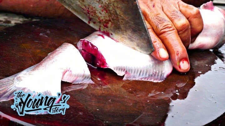 WILD CATCH AND COOK CATFISH AND POMFRET FISH - PANEN IKAN LANGSUNG MASAK ❗❗मछली पकड़ना और पकाना