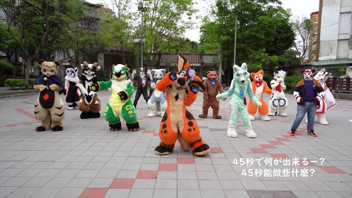 【การเต้นรำ Fursuit】การเต้นรำ Fursuit! การเต้นรำ 45 วินาที ってみた!