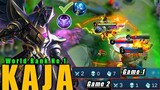 World Rank No.1 Kaja gameplay | Mobile Legends Bang Bang