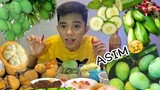 MAASIM NA MANGGA AT SANTOL | ASMR (EATING SOUNDS)