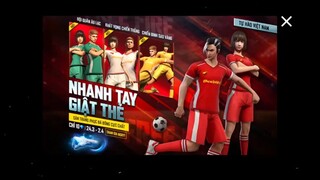 Free Fire _ Test Rút Thẻ Săn 3 Đồ Bóng Đá Việt Nam Mới - Garena Bất Ngờ Làm Lại