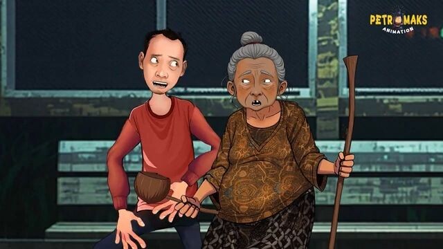Kocak! Diganggu Nenek Gayung Saat Nunggu Angkot #hororkomedi  #animasilokal #ani