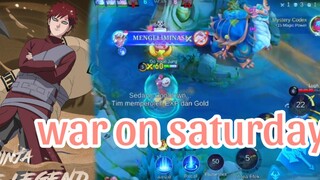 WAR ON SATURDAY:)