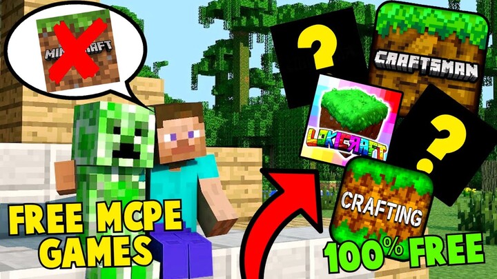 TOP 5 BEST GAMES LIKE MINECRAFT - 100% FREE - (Awesome MCPE Copy Games)