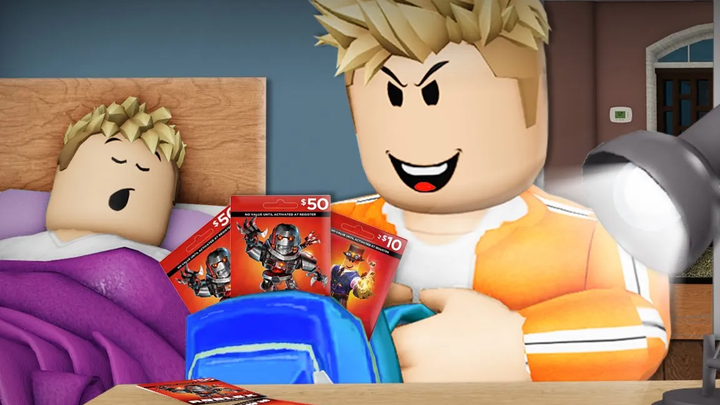 เขาขโมย Robux ของพี่ชาย! ภาพยนตร์ Roblox
