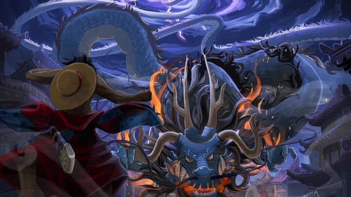 Luffy Vs Kaido (モンキー・D・ルフィ Vs 龍王カイドウ) Part 1