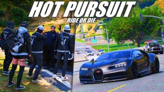 HOT PURSUIT BUGATTI CHIRON ! AKSI GILA SANDRA JENDRAL POLISI !!! GTA 5 ROLEPLAY