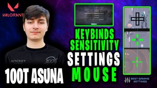 100T Asuna Valorant Settings Sensitivity Keybinds Crosshair and Setup [Updated 2021]