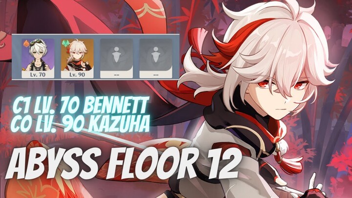 C0 Kazuha & C1 Bennett - Floor 12 Spiral Abyss (Kazuha EM type w/Build)