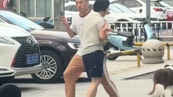 A woman was walking her dog off-leash when it bit someone, and the dog owner tried to flee but was s
