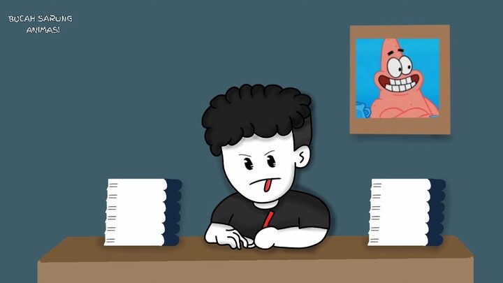 kartun lucu ujian | animasistrip