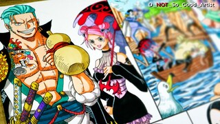 [ PART 3 ] Drawing the Straw Hat 21 Yrs. Later w/ their Own Vice Captains & Pirate Ships | One Piece