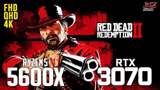 Red Dead Redemption 2 on Ryzen 5 5600x + RTX 3070 1080p, 1440p, 2160p benchmarks!