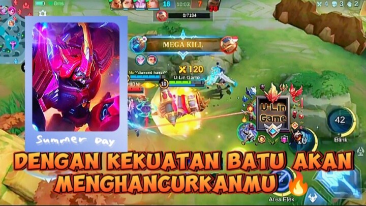 U-LIN GAME || GROCK MODE PENGHANCUR 🗿 || MLBB || MOBILE LEGENDS