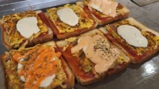 ไข่เจียวมอสซาเรลล่าชีสโทสต์ - Korean Street Food