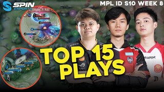 TOP 15 PLAYS MPL ID S10 WEEK 8 - ATLAS VYNNN GOKIL! GEEK FAM ID WAR STRAT PH, WIDJANARKO ROAMER 🔥