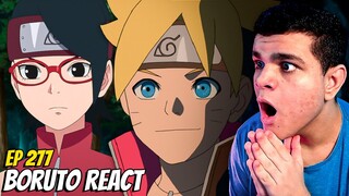 MAIS MORTES! SARADA DESCOBRIU OS EXPERIMENTOS! BORUTO EP 277 REACT