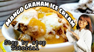 MANGO  GRAHAM AND OREO ICE CREAM  | BASIC RECIPE STEP BY STEP