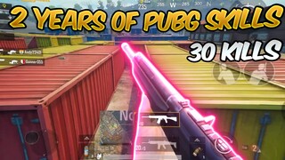 2 Years of PUBG MOBILE SKILLS - 5 Finger Claw Full Gyro (30 Kill Gameplay)