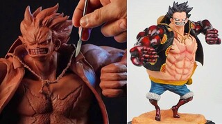 [Điêu khắc] Làm tượng đất sét "Vua Hải Tặc" Luffy Gear 4 / Tiến sĩ Garuda
