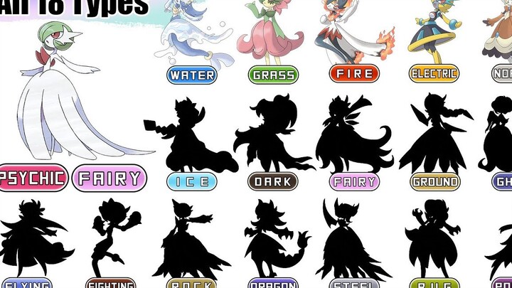 沙奈朵18种属性的mega进化