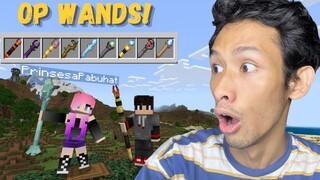 Trying OP WANDS with Prinsesa Pabuhat in Minecraft PE!