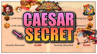 The secret to Julius Caesar [how to get insane reports] Rise of kingdoms