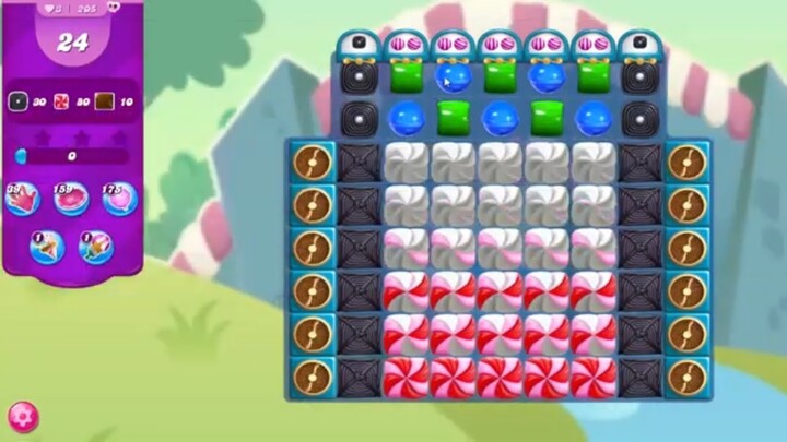 Candy Crush Saga LEVEL 205 NO BOOSTERS