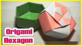 Origami - Hexagon Box - Gift Box DIY - How to Make an Origami Box - Gấp giấy - Hộp lục giác