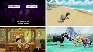 Miitopia (Switch) - Cinema, Fishing, Café & Unlocking the Horse - New Features Gameplay Walkthrough